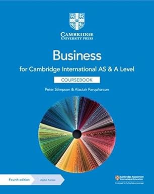 Cambridge International As and A level Business