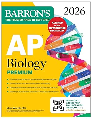 AP Biology Premium, 2026: Prep Book with 6 Practice Tests + Comprehensive Review + Online Practice (Barron's AP Prep) Premium Edition