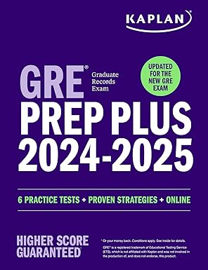 GRE Prep Plus 2024-2025: Your Ultimate Guide to GRE Success (Kaplan Test Prep) Updated Edition